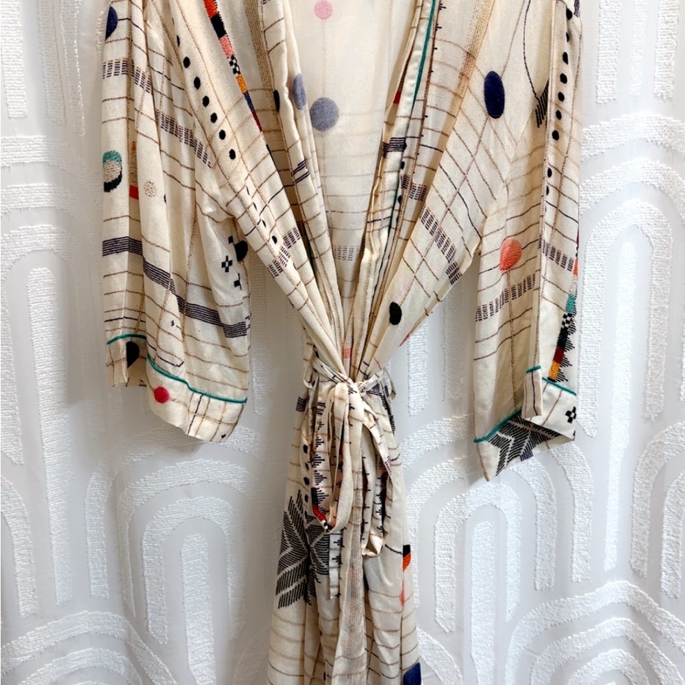 Cost Plus World Market Geometric Patterned Robe